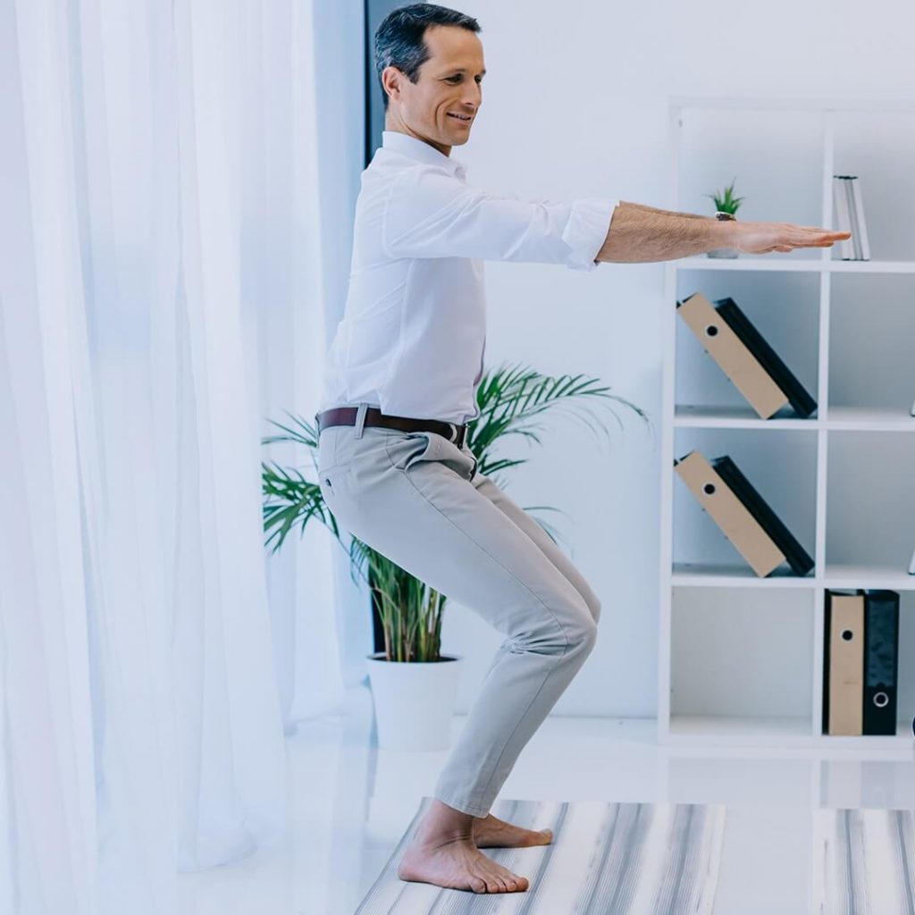 Utkatasana yoga chair pose