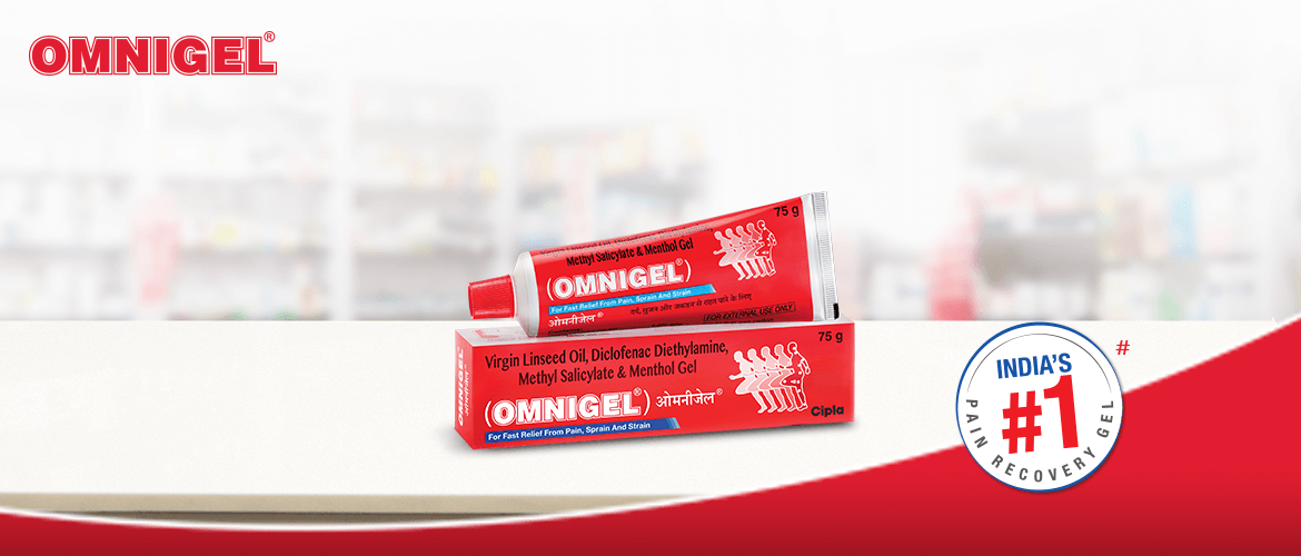 Omnigel for instant relief joint pain and joint stiffness
